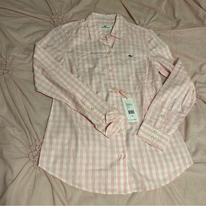 NWT Vineyard Vines Womens Gingham Shirt